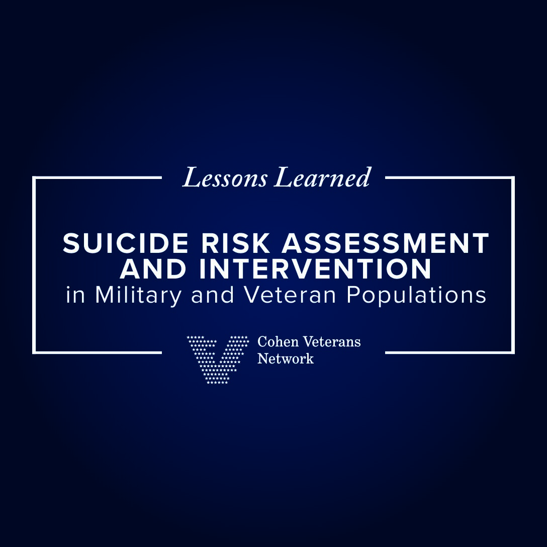 Suicide Risk Stratification - Cohen Veterans Network